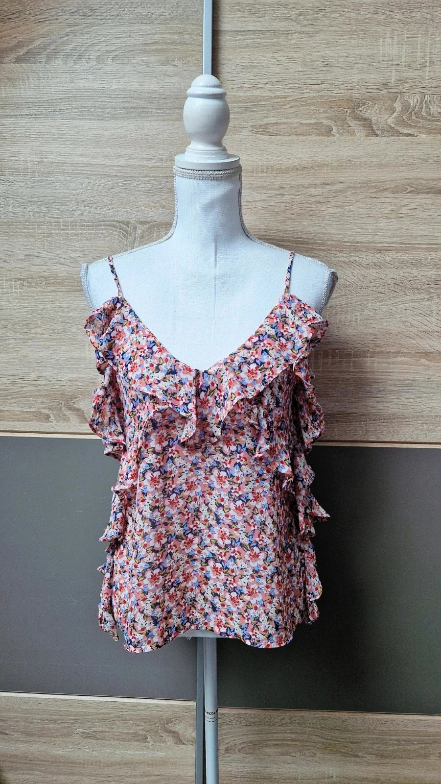 Débardeur transparent Zara à fleurs Taille XS